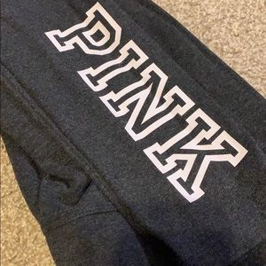 Pink grey cotton leggings